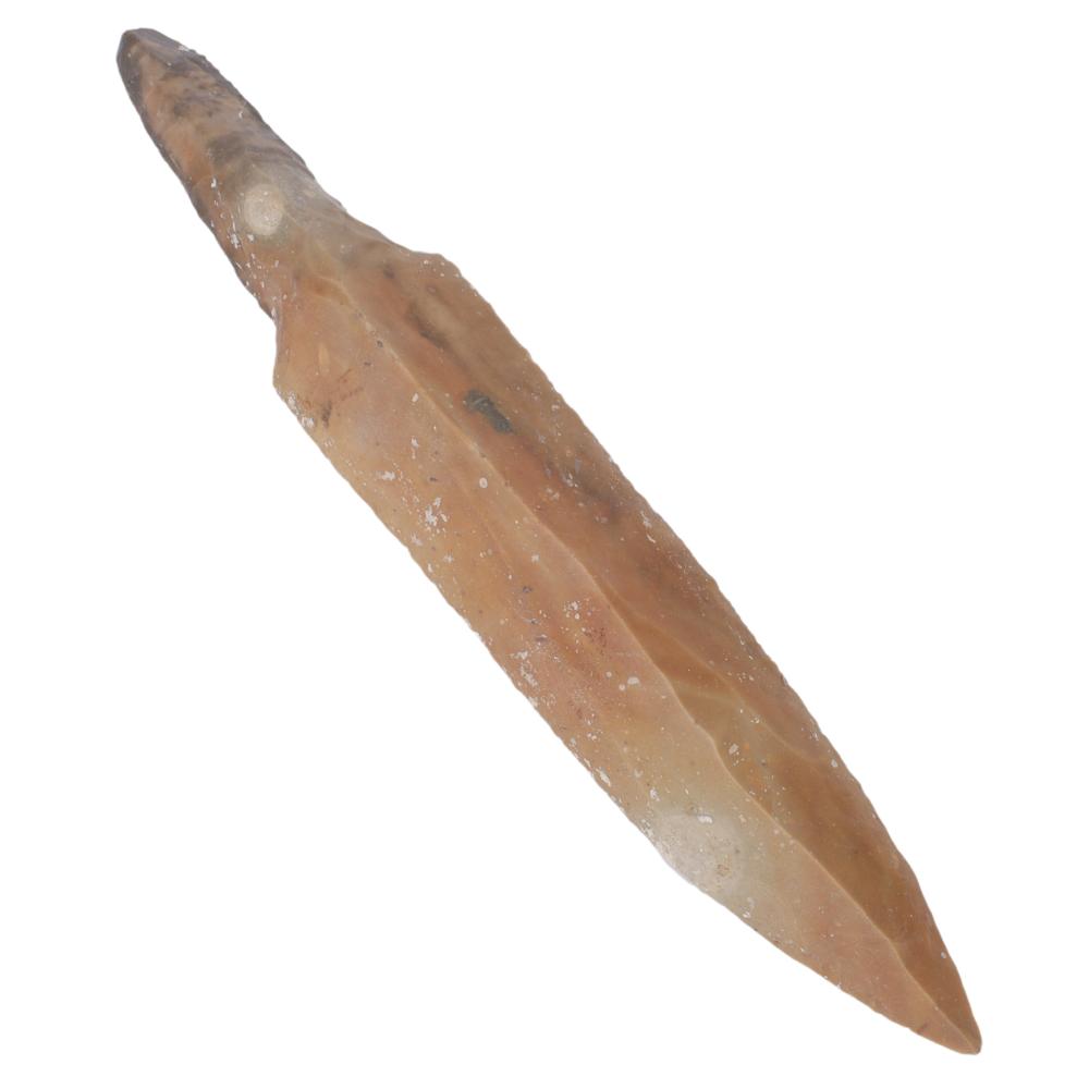 Appraisal: CENTRAL AMERICAN MAYAN FLINT UNIFACE MACRO BLADE DAGGER X X