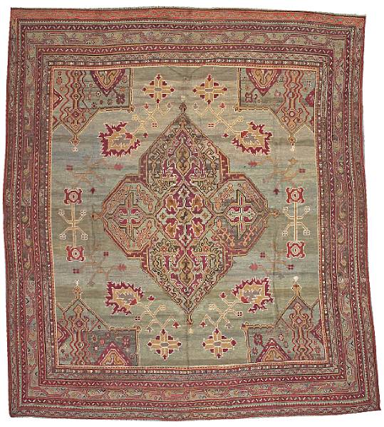 Appraisal: An Oushak carpet West Anatolia late th century size approximately