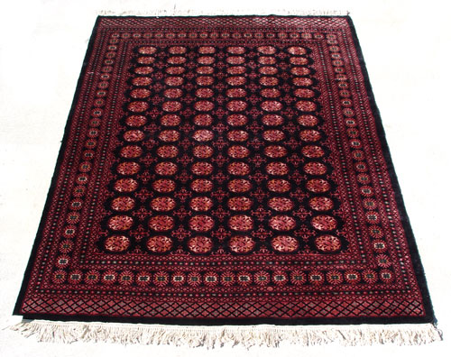 Appraisal: ROYAL BOKHARA HAND TIED WOOL CARPET Approx ' '' x