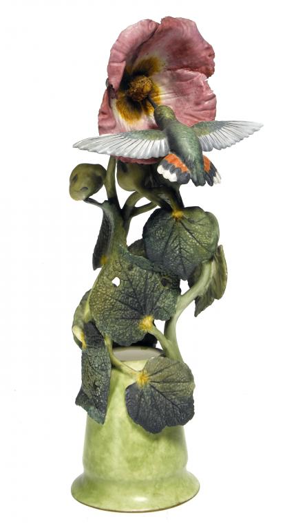 Appraisal: A RARE ROYAL CROWN DERBY MODEL OF A HUMMING BIRD