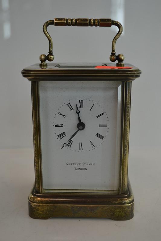 Appraisal: S ENGLISH MATTHEW NORMAN CARRIAGE CLOCK KEY WITH STAFF