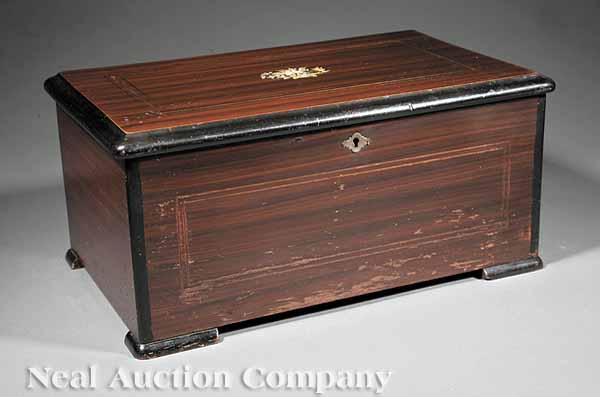 Appraisal: A Continental Cylinder and Bell Eight Aire Music Box late