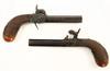 Appraisal: PAIR CIVIL WAR BOOT PISTOLS - Percussion Pistols with folding