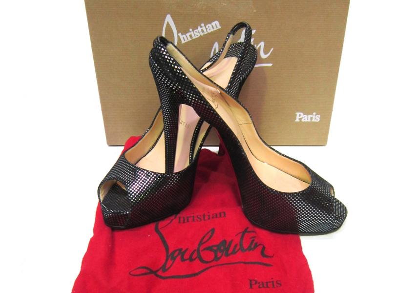 Appraisal: A PAIR OF CHRISTIAN LOUBOUTIN LADIES SHOES OPEN TOE A