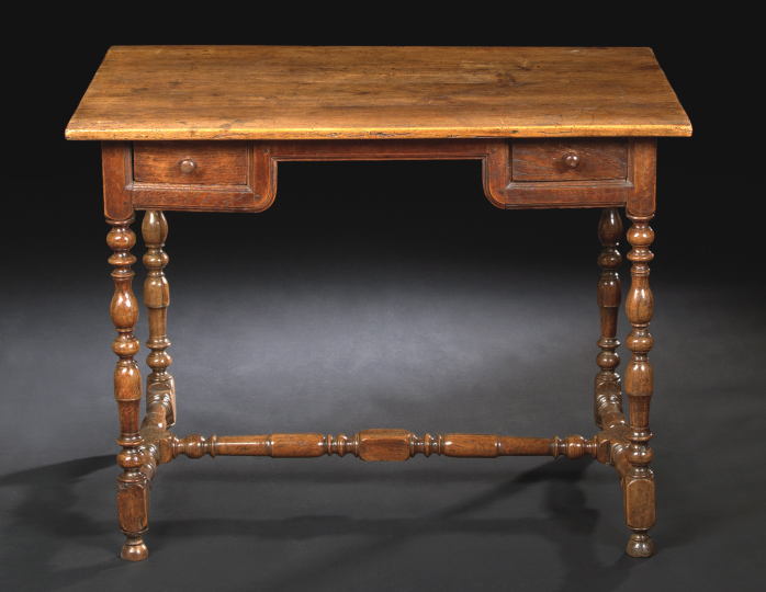 Appraisal: Provincial Fruitwood Writing Table fourth quarter th century the rectangular