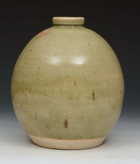 Appraisal: Katherine Pleydell-Bouverie British - Vase celadon glazed stonewareimpressed potter's seal