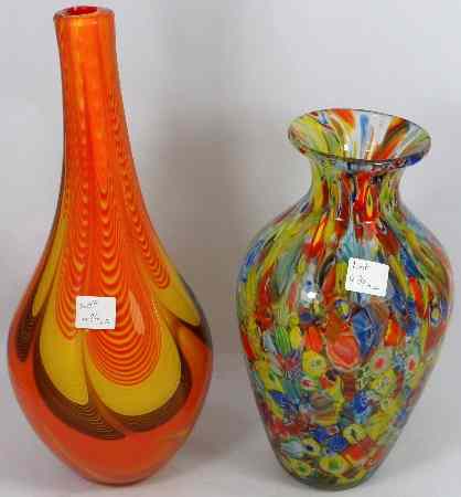 Appraisal: Murano Vases x ZH and ZH