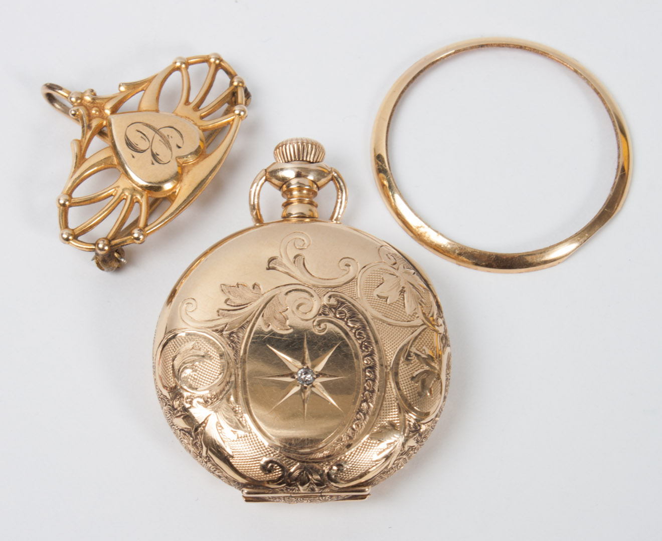 Appraisal: Lady's Waltham K gold hunting case pocket watch grams together