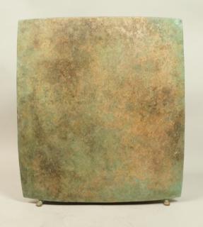 Appraisal: DMbs Patina Bronze Craftsman Studio Vase Two bow DMbs Patina