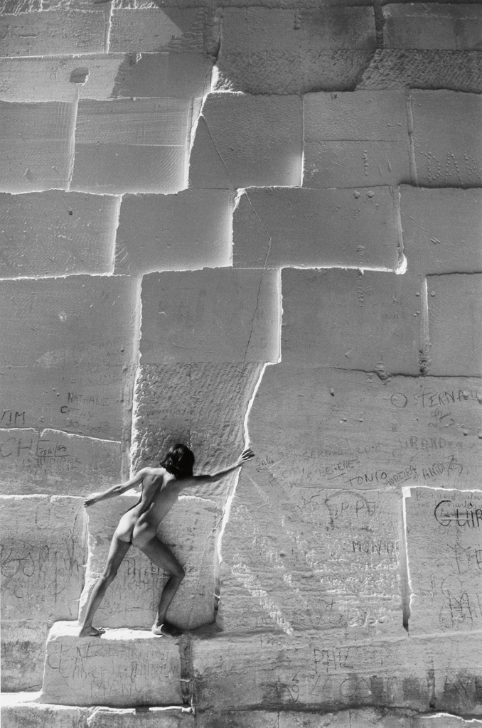 Appraisal: LUCIEN CLERGUE - Nude in the Quarries Silver print x