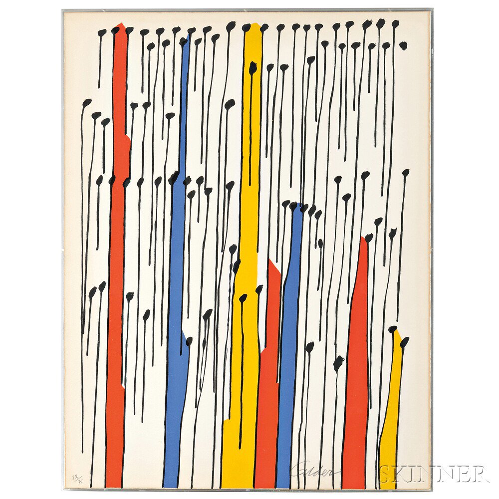 Appraisal: Alexander Calder American - Lithograph Untitled from the portfolio Magie