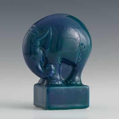 Appraisal: A Cowan Pottery Elephant Figurine Stylized bulbous figure of an