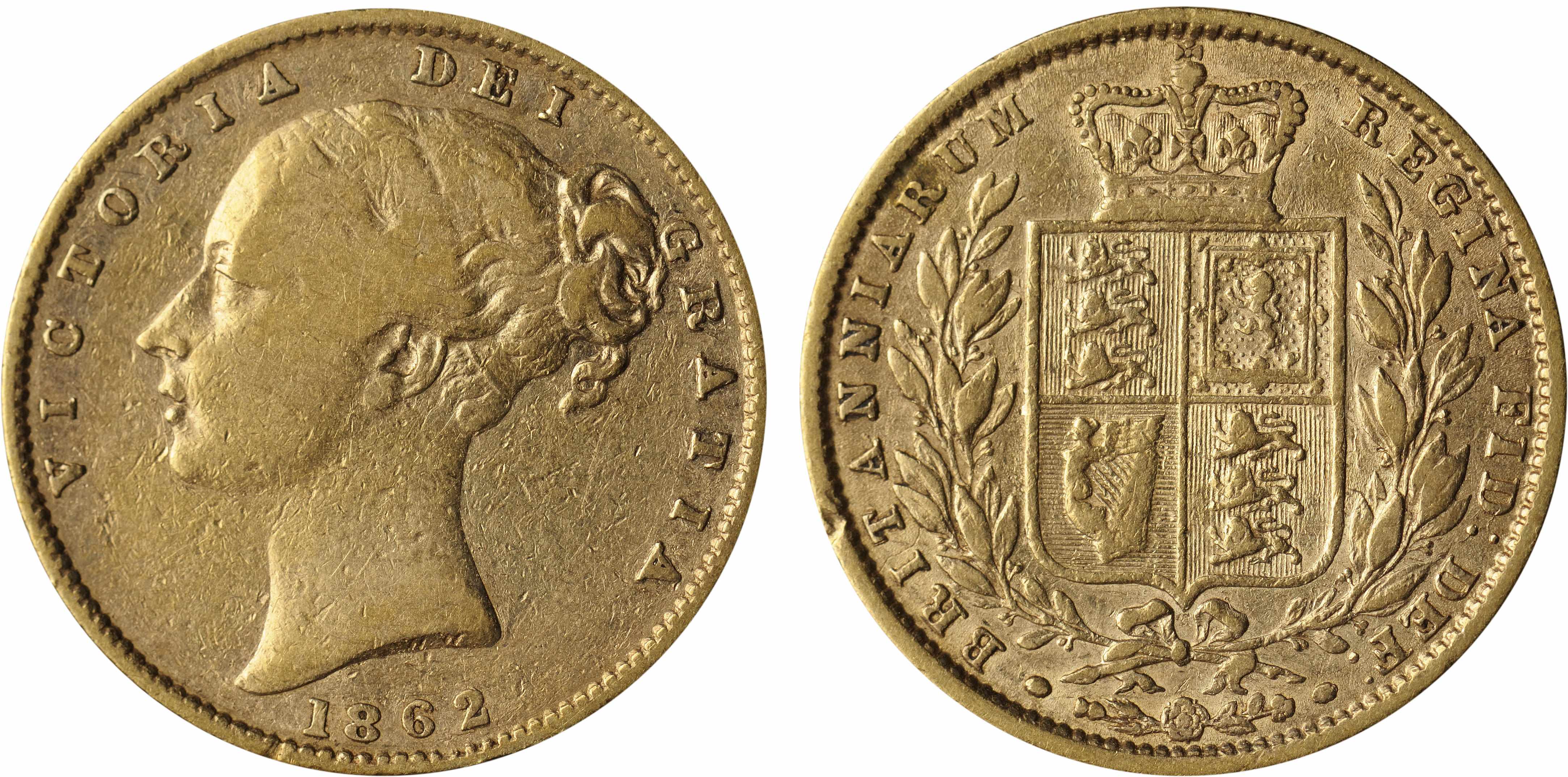 Appraisal: Great Britain Victoria Sovereign KM- Young head of Victoria facing