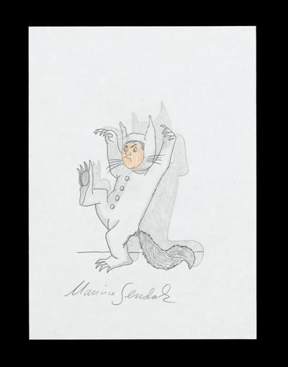 Appraisal: piece Original Graphite Color Pencil Drawing Sendak Maurice atrributed to