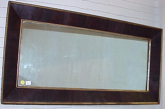 Appraisal: Mid th C wall mirror molded gilt edge and filet