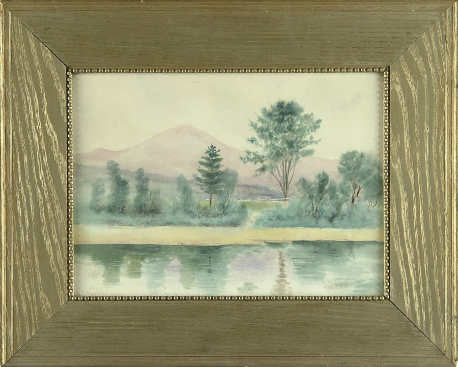 Appraisal: BENJAMIN TUPPER NEWMAN American - LANDSCAPE WITH RIVER AND MOUNTAIN