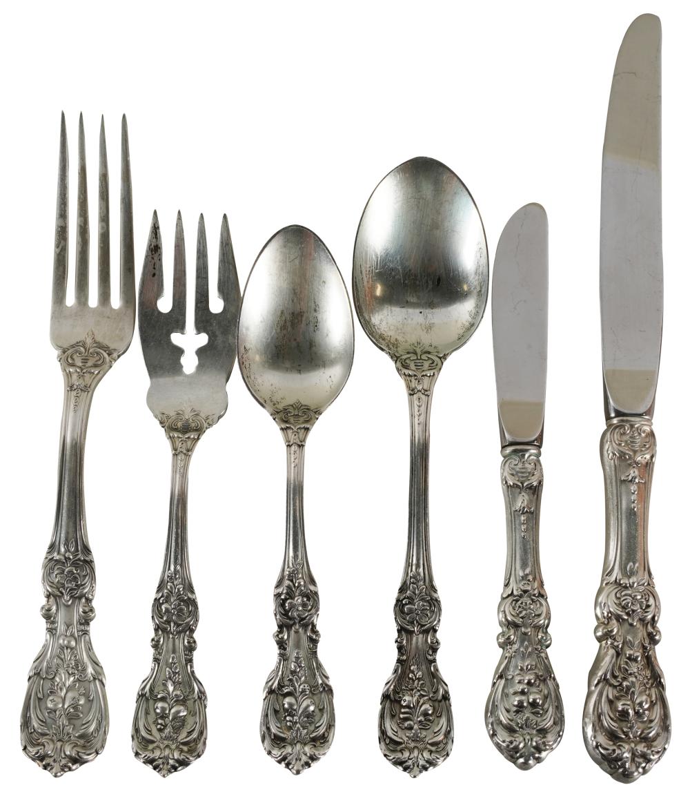 Appraisal: REED BARTON 'FRANCIS I' STERLING FLATWARE SERVICEwith maker's marks comprising