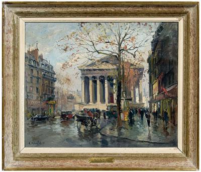 Appraisal: Constantin Kluge painting Russian French - Rue Royale et la