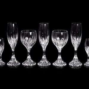 Appraisal: A Collection of Baccarat Massena Stemware Articles th Century comprising