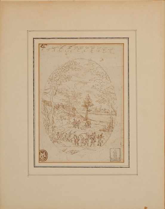 Appraisal: ATTRIBUTED TO PAOLO FIAMMINGO DEI FRANCESCHI MILITARY ENCAMPMENT AND EXECUTION