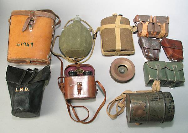 Appraisal: A lot of th century militaria Including a cased pair