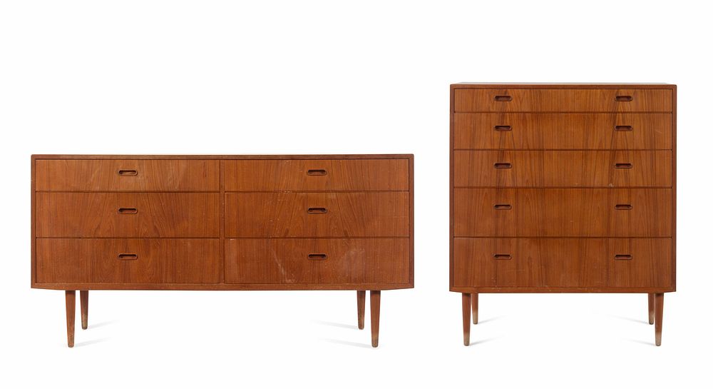 Appraisal: Falster Ma belfabrik Danish Mid th century Highboy Dresser and