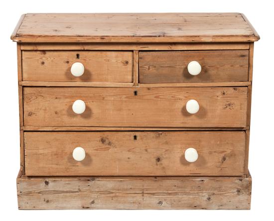 Appraisal: Sale Lot An English Pine Chest of Drawers th century