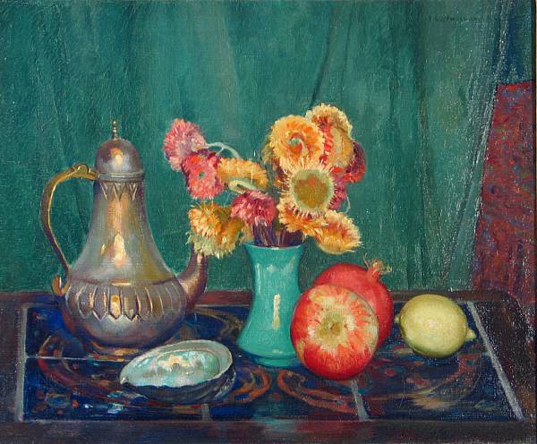 Appraisal: Abel Warshawsky - Still Life signed 'A G Warshawsky' upper