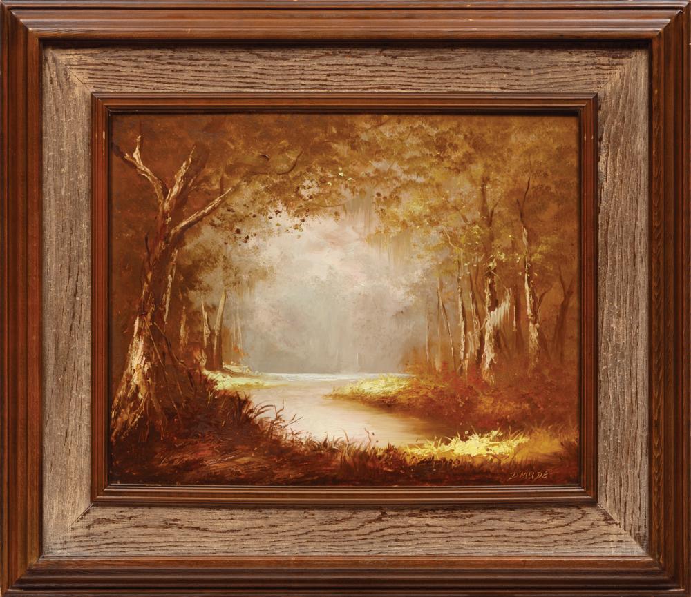 Appraisal: Eugene Daymude American Louisiana - Louisiana Swamp Scene oil on