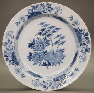 Appraisal: th c Delft ware Charger An th Century English Delft