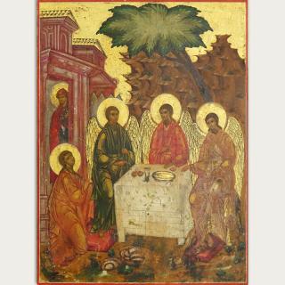 Appraisal: Early th Century Russian Hand painted Icon On Board Early