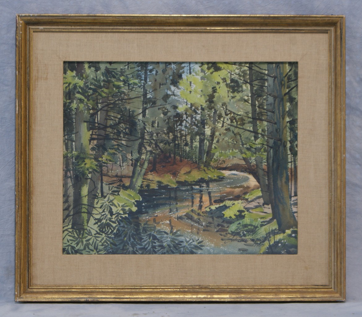 Appraisal: John W Claghorn American th c w c Stream in