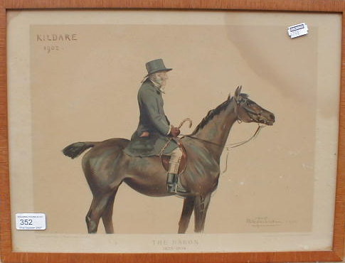 Appraisal: After Harrington Swan The Baron - Kildare reproduction colour print