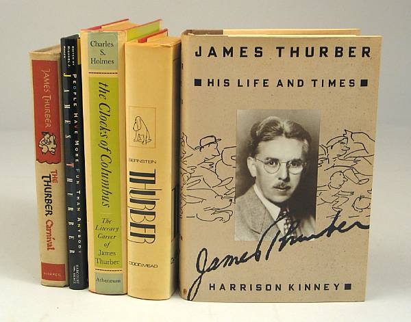 Appraisal: THURBER JAMES Grouping of miscellaneous volumes including The Wonderful New