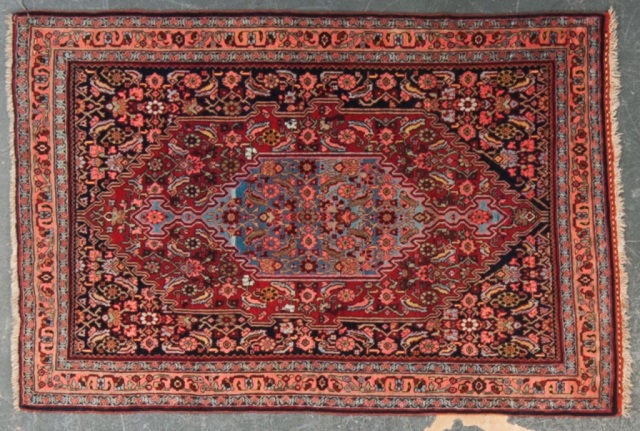 Appraisal: Antique Bijar rug Persia circa approx x