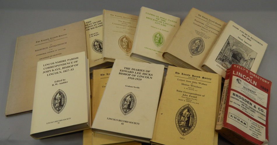 Appraisal: Various volumes of the Lincoln Record Society to include Boston