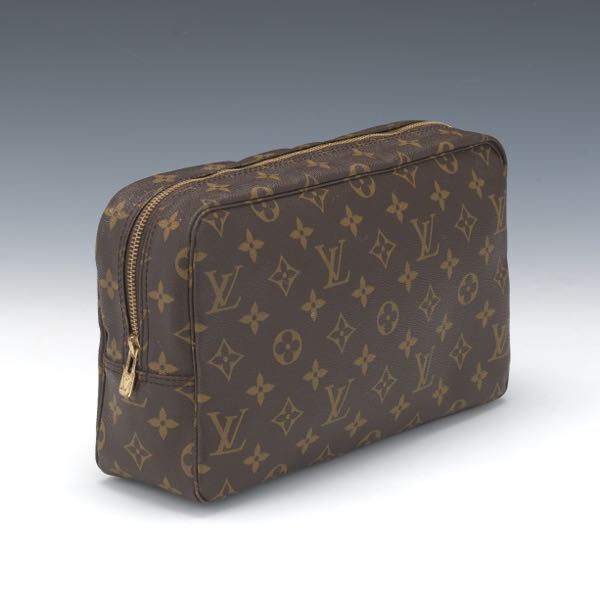 Appraisal: LOUIS VUITTON MONOGRAM CANVAS TOILETRY POUCH x x Monogram canvas