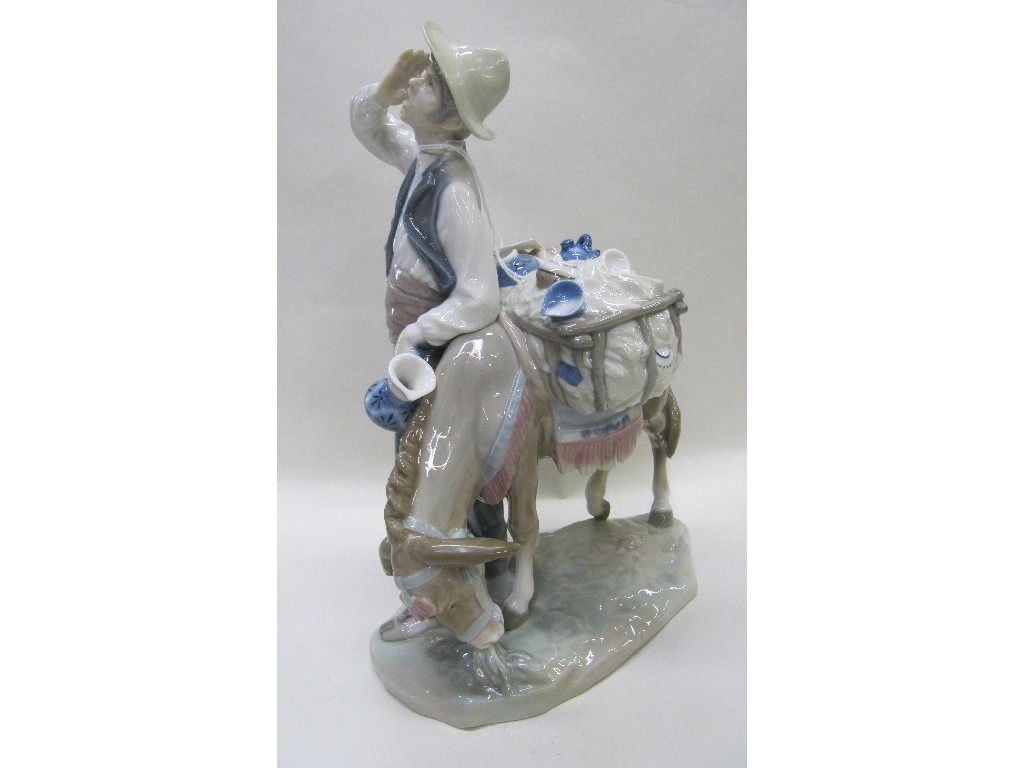 Appraisal: Lladro figure 'Typical Peddler' issued - sculpted by Salvador Furio