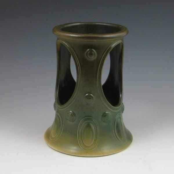 Appraisal: Vance Avon Faience Co candle holder or vessel in Arts