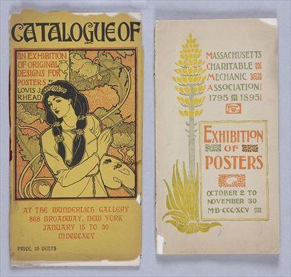 Appraisal: ART NOUVEAU EPHEMERA - POSTER EXHIBITION CATALOGUES AND CHAP BOOKS