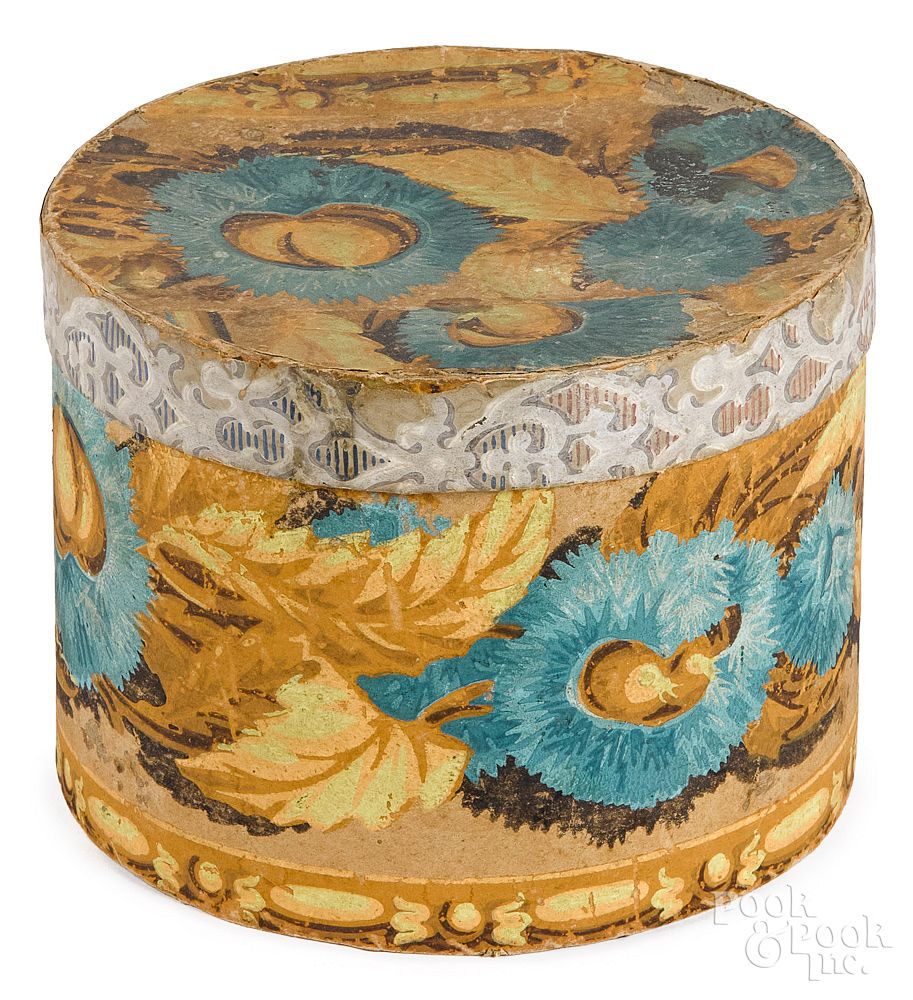 Appraisal: Wallpaper dresser box th c Wallpaper dresser box th c