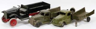 Appraisal: BUDDY-L STRUCTO PRESSED METAL TRUCKS AND TRAILERS C - PCS