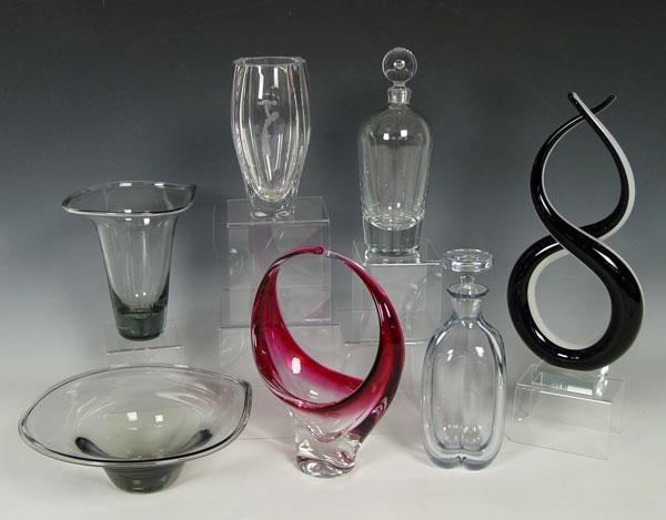 Appraisal: PIECE ART GLASS LOT Assorted items to include pcs signed