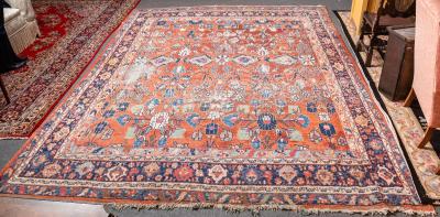 Appraisal: A Mahal carpet West Persia early th Century the madder