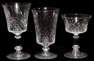 Appraisal: CRYSTAL STEMWARE PIECES CRYSTAL STEMWARE PIECES H - Including water