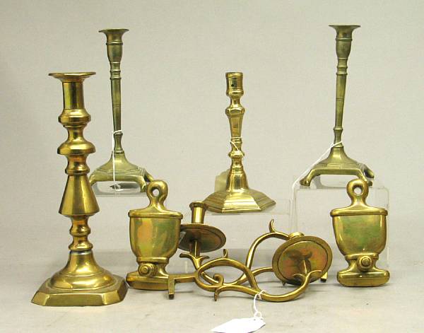 Appraisal: An assembled group of brass th th th century Comprising