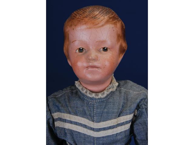 Appraisal: Schoenhut Boy with Molded Hair Model America ca carved wood