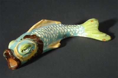 Appraisal: A C H Brannam fish wall pocket modelled as a