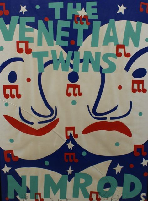 Appraisal: Martin Sharp born The Venetian Twins screenprint signed 'M Sharp'