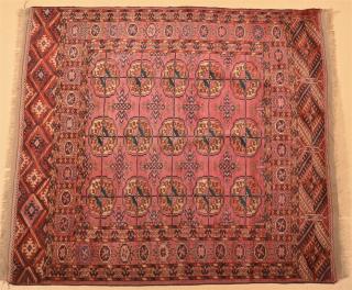 Appraisal: Medallion Pattern Oriental Area Rug Medallion and Geometric Pattern Oriental